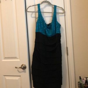 2FOR$25 1xblack/blue sequin special occasion dress
